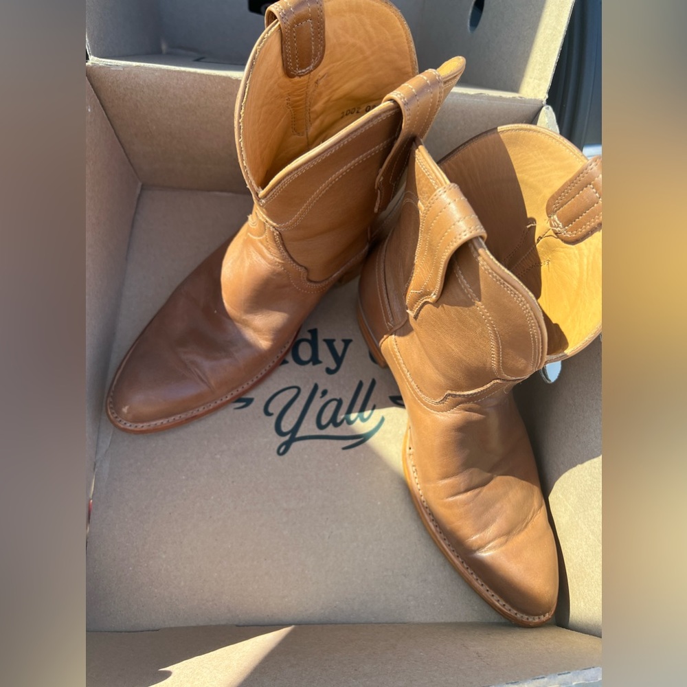 Tecovas Penny Caramel size 9.5 Handmade genuine leather boots